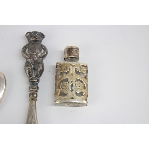 1210 - Five hallmarked sterling silver vanity items - approx. gross weight 108 grams