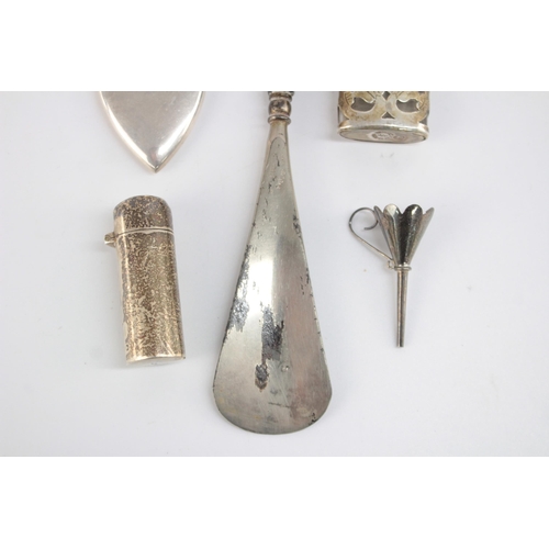 1210 - Five hallmarked sterling silver vanity items - approx. gross weight 108 grams