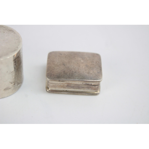 1218 - Three .925 silver pill boxes - approx. gross weight 59 grams