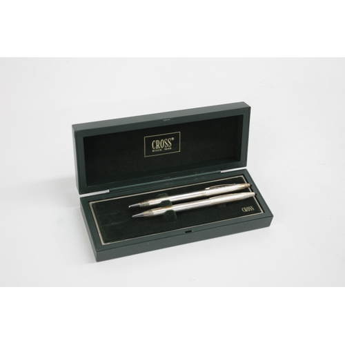 1271 - A boxed Cross .925 silver ballpoint pen and pencil set - approx. gross weight 34 grams