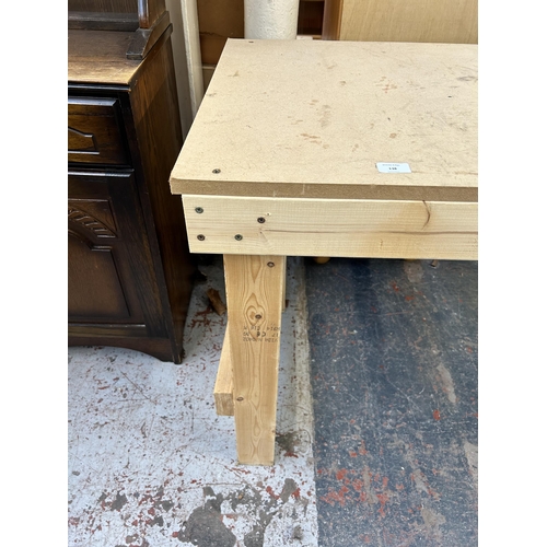 138 - A CLS Timber work bench - approx. 82cm high x 123cm wide x 61cm deep