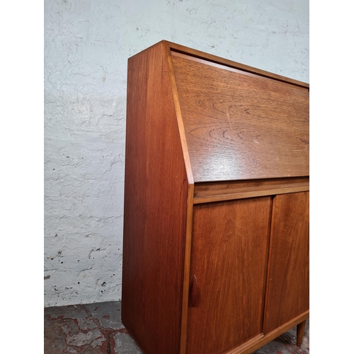 157 - A 1960s Danish Jonelle teak bureau - approx. 108cm high x 77cm wide x 36cm deep