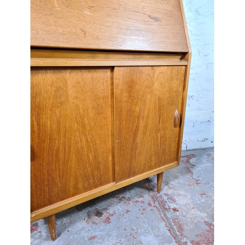 157 - A 1960s Danish Jonelle teak bureau - approx. 108cm high x 77cm wide x 36cm deep