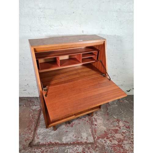 157 - A 1960s Danish Jonelle teak bureau - approx. 108cm high x 77cm wide x 36cm deep