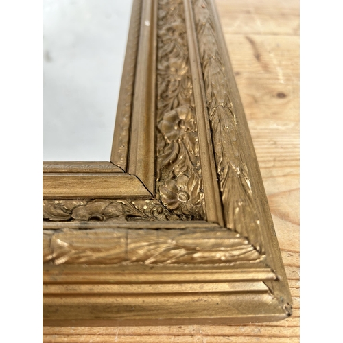 182 - An early 20th century gilt framed wall mirror - approx. 59cm high x 71cm wide