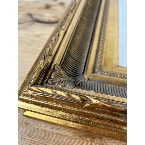 186 - A 19th century style gilt framed bevelled edge wall mirror - approx. 75cm high x 82cm wide