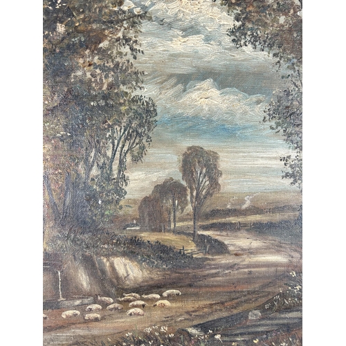 193 - A late 19th century gilt framed watercolour by William H. Muller Hewitt - approx. 59cm high x 44cm w... 