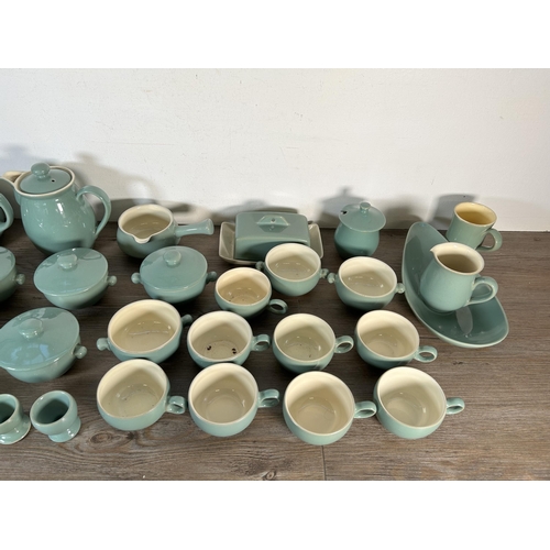 337 - Forty one pieces of Denby Manor Green pottery