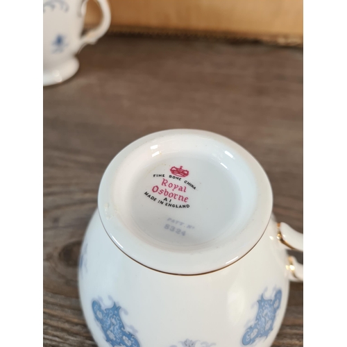 324 - A Royal Osborne fine bone china teaset - Patt No. 8324