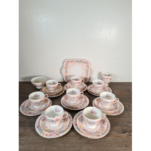 328 - Twenty seven pieces of Foley bone china