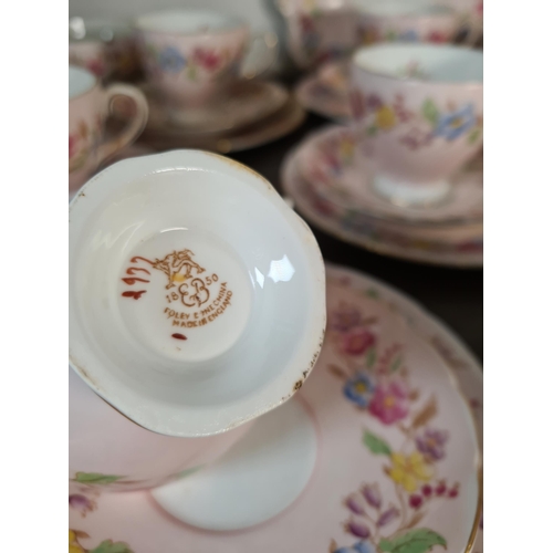 328 - Twenty seven pieces of Foley bone china