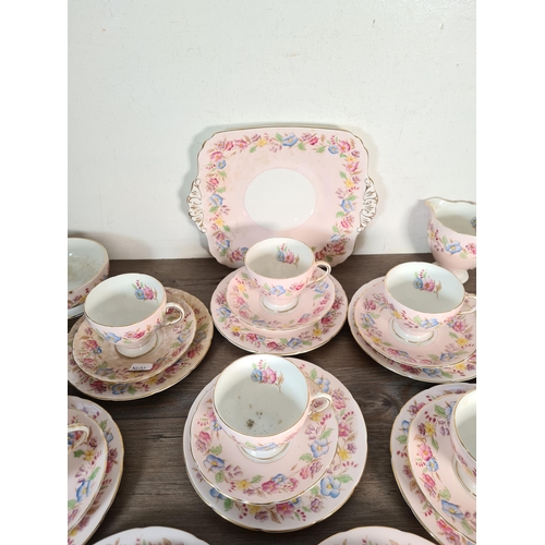 328 - Twenty seven pieces of Foley bone china