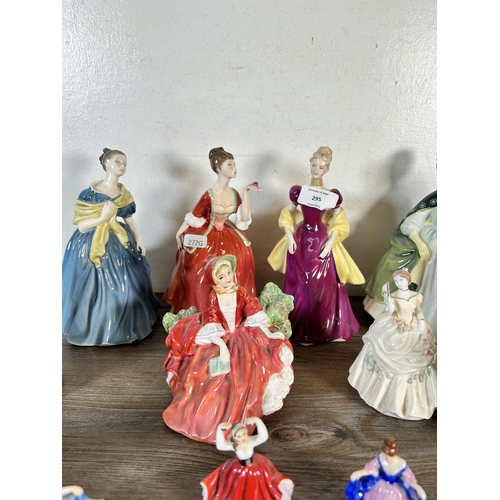 295 - Fifteen Royal Doulton figurines to include Storytime - HN 3695, My First Figurine - HN 3424, Adrienn... 