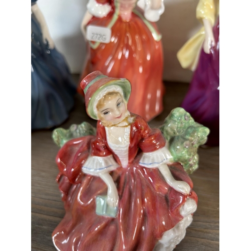 295 - Fifteen Royal Doulton figurines to include Storytime - HN 3695, My First Figurine - HN 3424, Adrienn... 