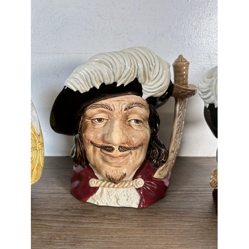 314 - Five Royal Doulton character jugs