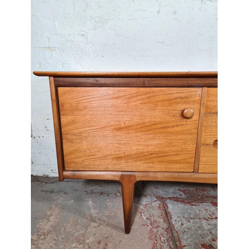 166 - A 1960s Younger Fonseca teak sideboard - approx. 75cm high x 210cm wide x 50cm deep