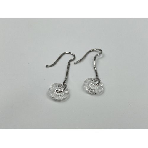 1160 - Two pieces of boxed Waterford Crystal and sterling silver jewellery, one pair of earrings and one ri... 