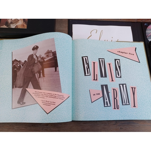 Three Elvis Presley CD box sets, one 'His Life and Music