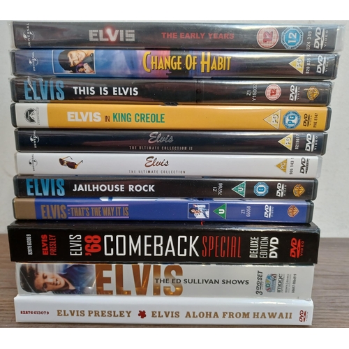 693 - Eleven Elvis Presley DVDs and DVD sets to include sealed 'The Ed Sullivan Show' three disc, 'Aloha f... 