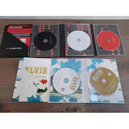 693 - Eleven Elvis Presley DVDs and DVD sets to include sealed 'The Ed Sullivan Show' three disc, 'Aloha f... 
