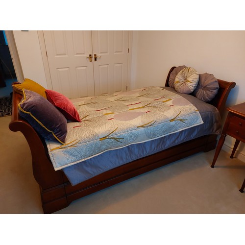 29 - An Arighi Bianchi cherry wood single bed frame