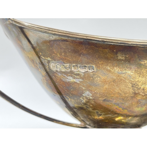 1232 - A H Pidduck & Sons hallmarked Sheffield silver sauce boat, dated 1936 - approx. gross weight 195 gra... 