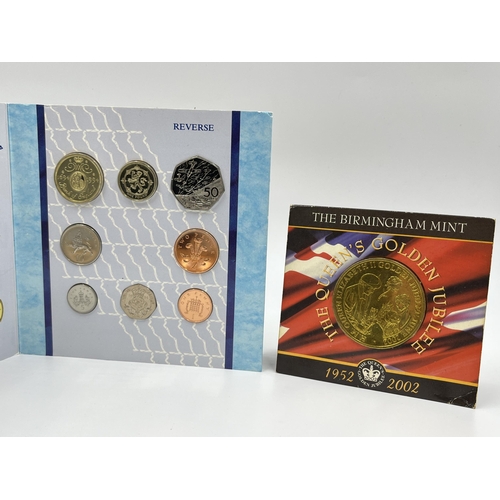 1295 - A collection of Great British, Australian and Irish coins to include 1916-1966 Eire The Golden Jubil... 