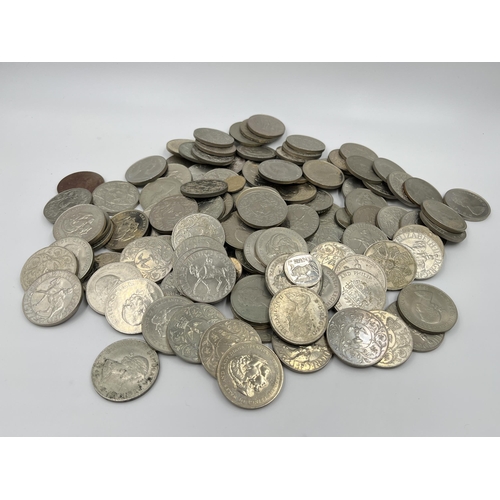 1302 - Approx. one hundred and ten mostly British commemorative coins