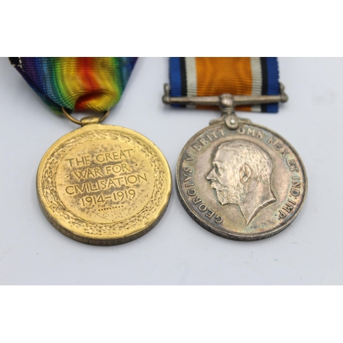 1146 - A WWI medal pair with original ribbons presented to 101176 PTE W.Knight