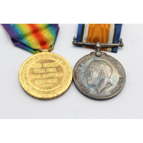 1152 - A WWI medal pair with original ribbons presented to 6090 PTE. G. H. Cook 7-Lond.R.