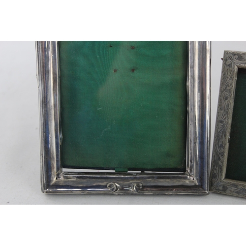 1187 - Three hallmarked sterling silver photograph frames - approx. gross weight 489 grams