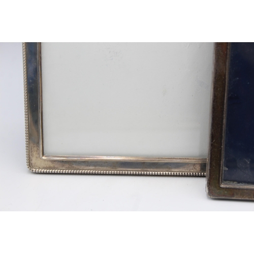 1189 - Three hallmarked sterling silver photograph frames - approx. gross weight 674 grams