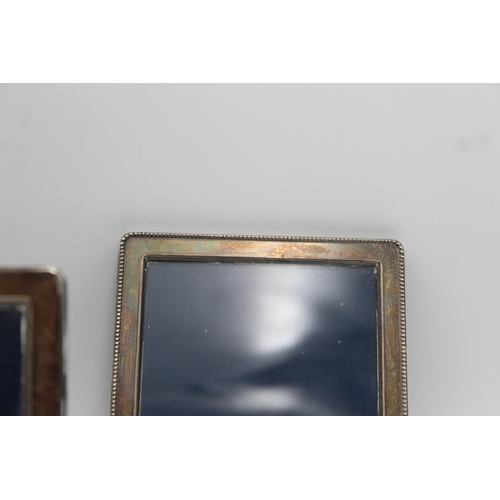 1189 - Three hallmarked sterling silver photograph frames - approx. gross weight 674 grams