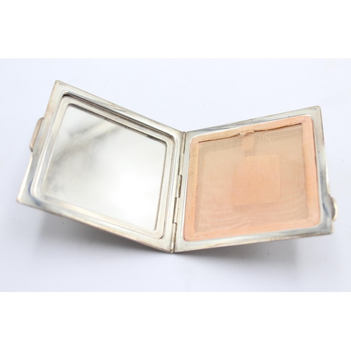 1193 - A Mappin & Webb hallmarked Birmingham sterling silver vanity compact, dated 1984 - approx. gross wei... 