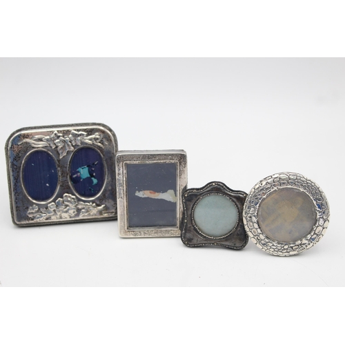 1198 - Four hallmarked sterling silver photograph frames - approx. gross weight 139 grams