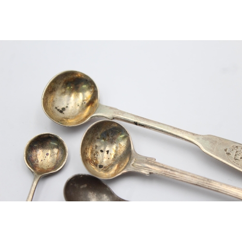 1200 - Eight antique and vintage hallmarked sterling silver condiment spoons - approx. gross weight 69 gram... 