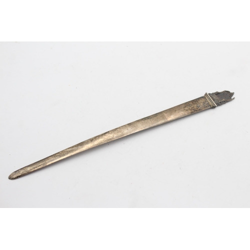 1205 - An S J Rose & Son hallmarked London sterling silver letter opener, dated 1952 - approx. gross weight... 