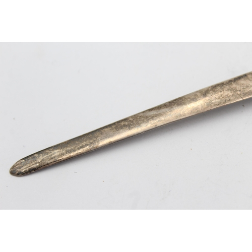 1205 - An S J Rose & Son hallmarked London sterling silver letter opener, dated 1952 - approx. gross weight... 