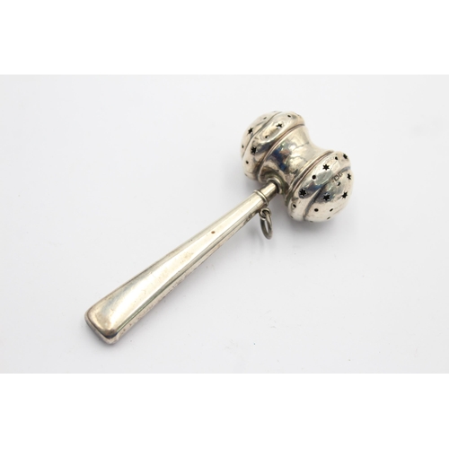 1216 - A Crisford & Norris hallmarked Birmingham sterling silver baby rattle - approx. gross weight 19 gram... 