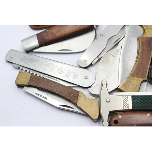 1226 - Fifteen vintage pocket knives