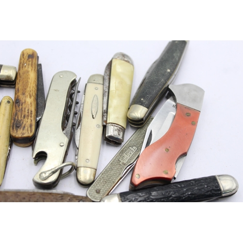 1229 - Twenty antique and vintage pocket knives