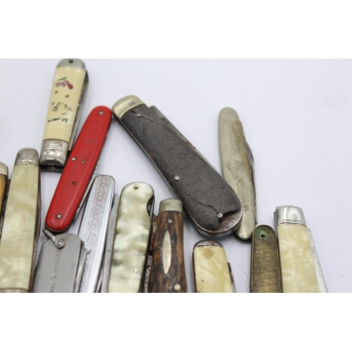 1230 - Twenty antique and vintage pocket knives