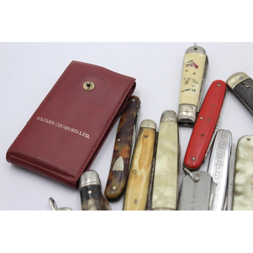 1230 - Twenty antique and vintage pocket knives