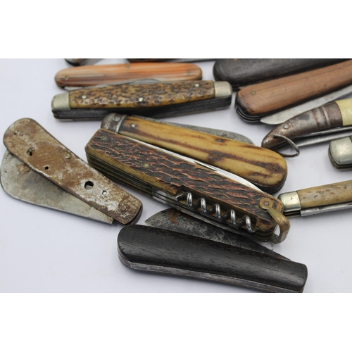 1232 - Fifteen vintage pocket knives