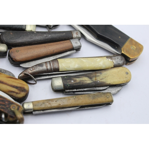 1232 - Fifteen vintage pocket knives