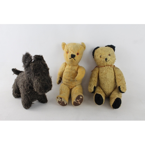 329 - Three vintage soft toys