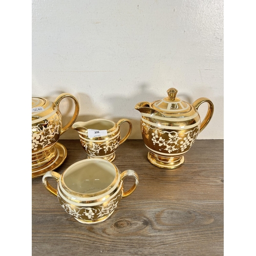 258 - A Sadler five piece tea/coffee set - reference no. 1599J