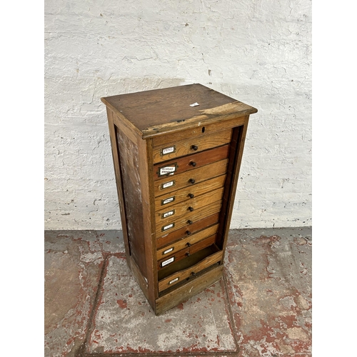 36 - A mahogany chest of six drawers - approx. 122cm high x 56cm wide x 41cm deep