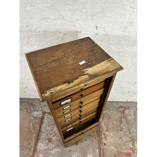 36 - A mahogany chest of six drawers - approx. 122cm high x 56cm wide x 41cm deep