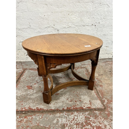 155 - A 19th century oak free standing open bookcase - approx. 185cm high x 108cm wide x 31cm deep